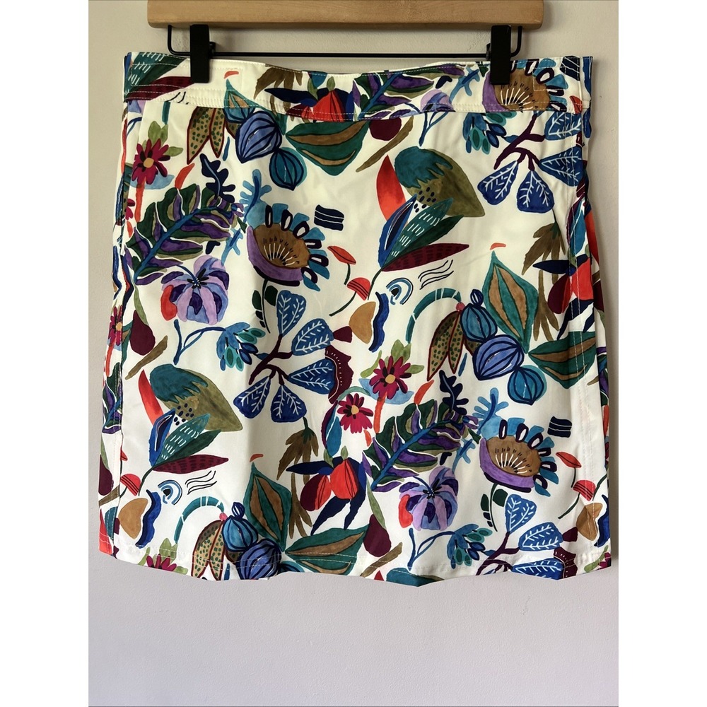 RipSkirt Hawaii Happy Florist Floral Resort Travel Wrap Skirt Size Large NEW